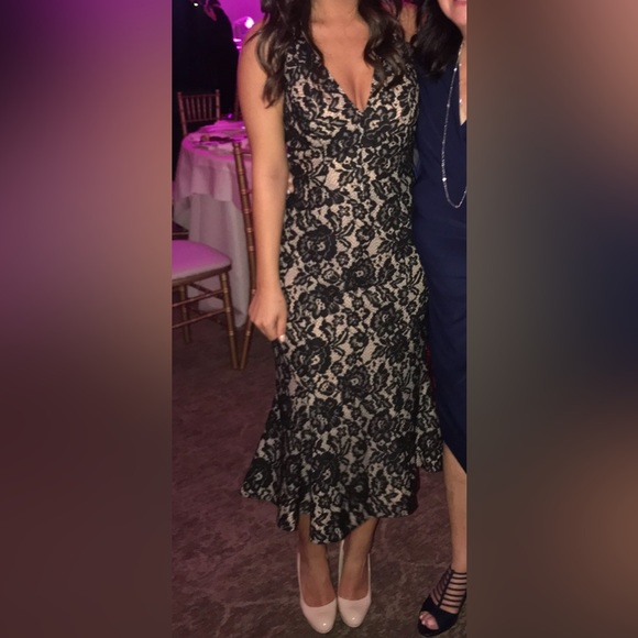 Dress the Population Lace Midi Dress - Picture 1 of 5